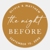 マスタードリハーサルディナー | ナイトウィーンボホ秋 ラウンドシール (正面)