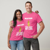 マスタード人生の最も好き、BBQおもしろい Tシャツ (ユニセックス)
