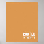マスタード根付きキリスト教信仰引用文ポスター ポスター (正面)