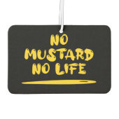 マスタード無し カーエアーフレッシュナー (裏面)