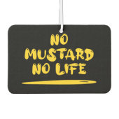 マスタード無し カーエアーフレッシュナー (正面)