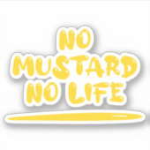 マスタード無し シール (正面)