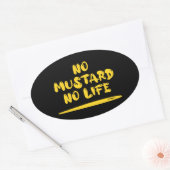 マスタード無し 楕円形シール (封筒)