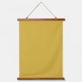 マスタード無地のイエロー26"x36"垂直 吊り下げ型タペストリー