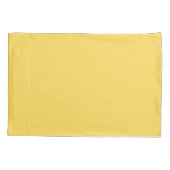 マスタード無地のイエロー 枕カバー (裏面)