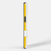 マスタード秋ストライプのモノグラム Case-Mate iPhoneケース (裏面 / 右)