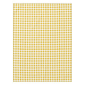 マスタード素朴イエロージンガム水牛のプレイド テーブルクロス (正面)