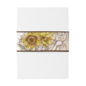 マスタード素朴ヒマワリ3 招待状ベリーバンド (裏面例)