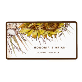 マスタード素朴ヒマワリ ラベル