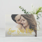 マスタード素朴書救の日付カード セーブザデート (スタンド正面)