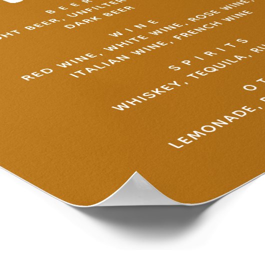 マスタード結婚ブラウンバー徴候 | 恋飲に ポスター (角)