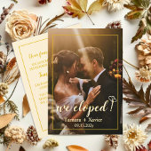 マスタード自然私たちは結婚の発表カード 案内状