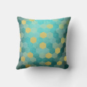 マスタード金ゴールドパープルティール(緑がかった色)グレーハネクンブIT-デザイン クッション (裏面)