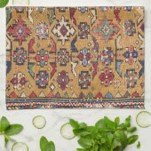 マスタード·キルダギド19世紀濃いカラフル赤 キッチンタオル (折り畳み)