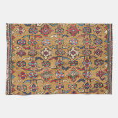 マスタード·キルダギド19世紀濃いカラフル赤 キッチンタオル (横)