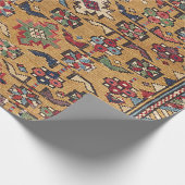 マスタード·キルダギド19世紀濃いカラフル赤 ラッピングペーパー (角)