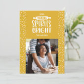 マスタード |ホリデーベーキングスピリッツ明るい写真 シーズンカード (スタンド正面)