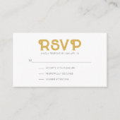 マスタード モダン セブンティーズ RSVP エンクロージャーカード (正面)