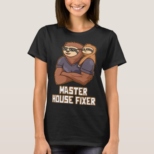 マスターハウスフィサー懸命ワークパパ献身パパ Tシャツ (正面)