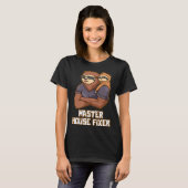 マスターハウスフィサー懸命ワークパパ献身パパ Tシャツ (正面フル)