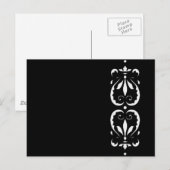 マスタービクトリアンシュワルツ黒バロック・クラッシッシュ ポストカード (正面/裏面)