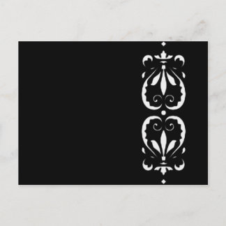 マスタービクトリアンシュワルツ黒バロック・クラッシッシュ ポストカード