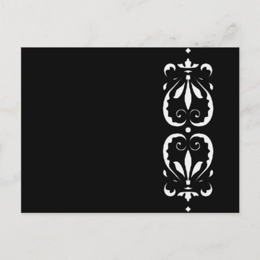 マスタービクトリアンシュワルツ黒バロック・クラッシッシュ ポストカード (正面)