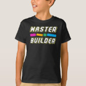 マスタービルダおもしろい- Build Wall Builder Tシャツ (正面)