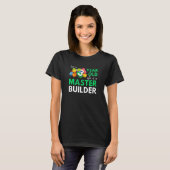 マスタービルダーかわいいブロック建物少年3rd誕生日 tシャツ (正面フル)