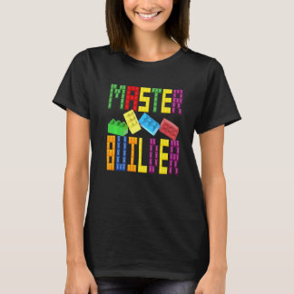 マスタービルダーの建物ブロック Tシャツ