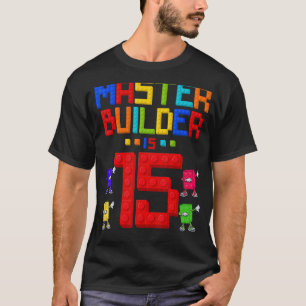 マスタービルダーは15歳の古い建物15番目の誕生日 Tシャツ