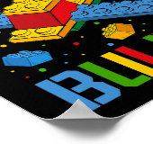 マスタービルダーキッズ建物ブロックブリックビルダー ポスター (角)