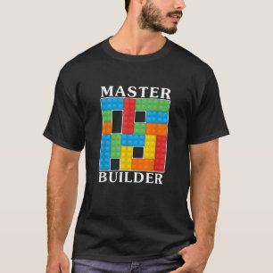 マスタービルダーキッズ建物ブロックブリック玩具Gi Tシャツ