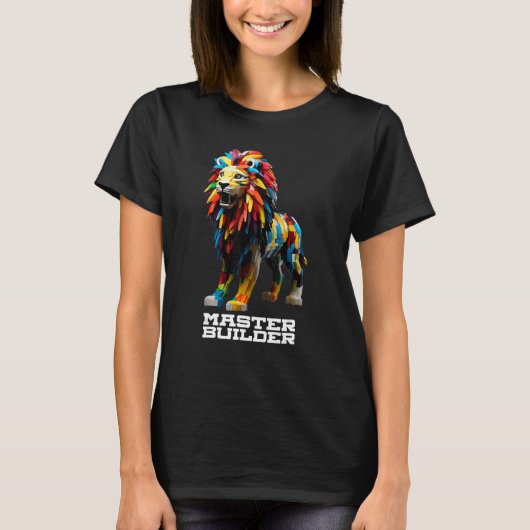 マスタービルダーキッズ建物ブロック玩具マスターリオ Tシャツ (正面)