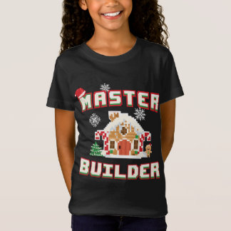マスタービルダーギンガーブレッドハウス建築デコ Tシャツ