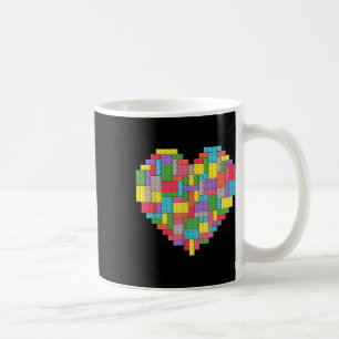 マスタービルダーブロックブリック建物ハート コーヒーマグカップ
