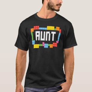 マスタービルダー叔母レンガのブロック建物ファミリ Tシャツ
