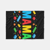 マスタービルダー建物ブロックおもしろいマザー フリースブランケット (正面(横))