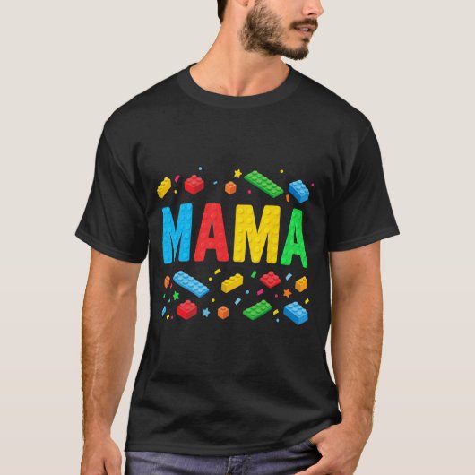 マスタービルダー建物ブロックおもしろいマザー Tシャツ (正面)
