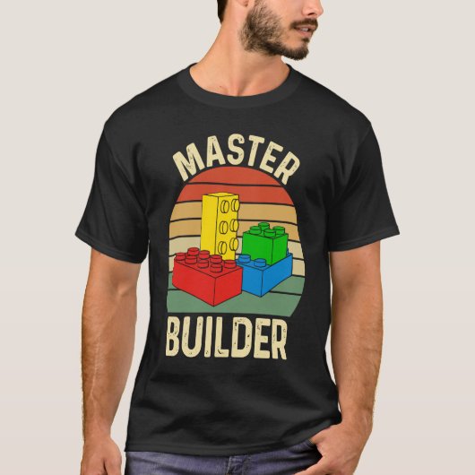 マスタービルダー建物ブロックおもちゃ Tシャツ (正面)