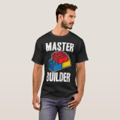 マスタービルダー建物ブロックメンウィメンユースラー Tシャツ (正面フル)