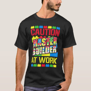 マスタービルダー建物ブロックレンガ7 Tシャツ