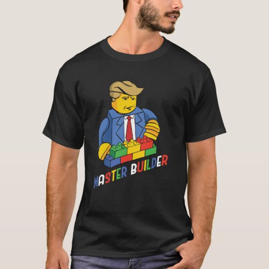 マスタービルダー建物ブロック男性女性青年13 Tシャツ (正面)