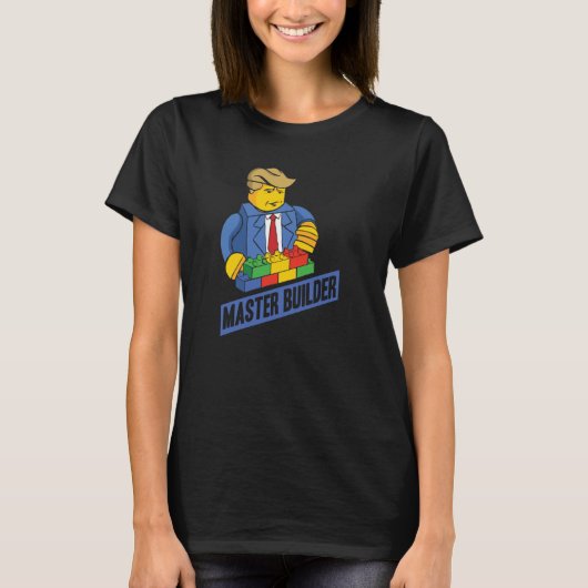 マスタービルダー建物ブロック男性女性青年1 Tシャツ (正面)