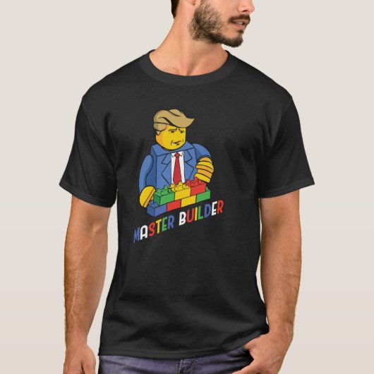 マスタービルダー建物ブロック男性女性青年1 Tシャツ (正面)