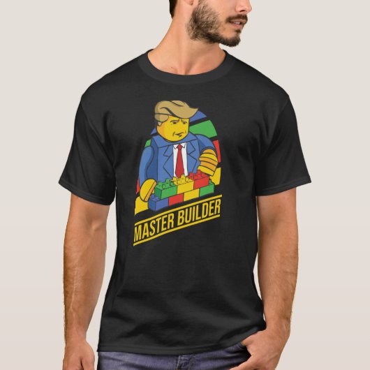 マスタービルダー建物ブロック男性女性青年2 Tシャツ (正面)