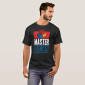 マスタービルダー建物ブロック男性女性青年3 Tシャツ (正面フル)