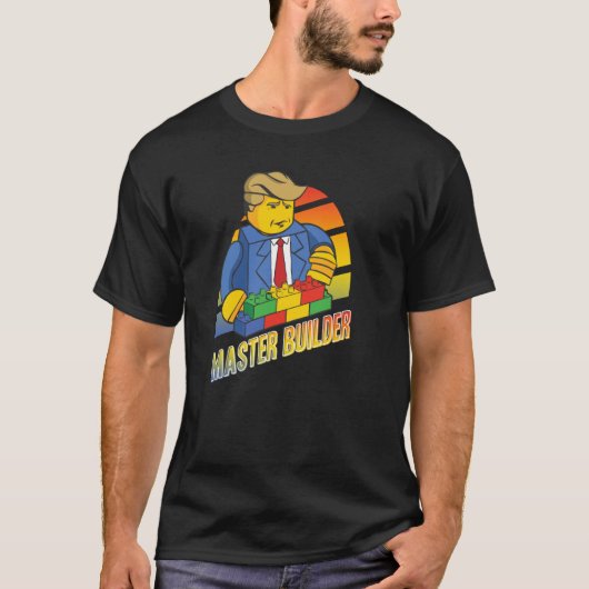 マスタービルダー建物ブロック男性女性青年5 Tシャツ (正面)