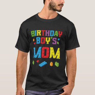 マスタービルダー誕生日ボーイズママ建物レンガ Tシャツ