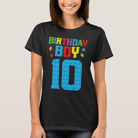 マスタービルダー10誕生日少年10年ビルド Tシャツ (正面)